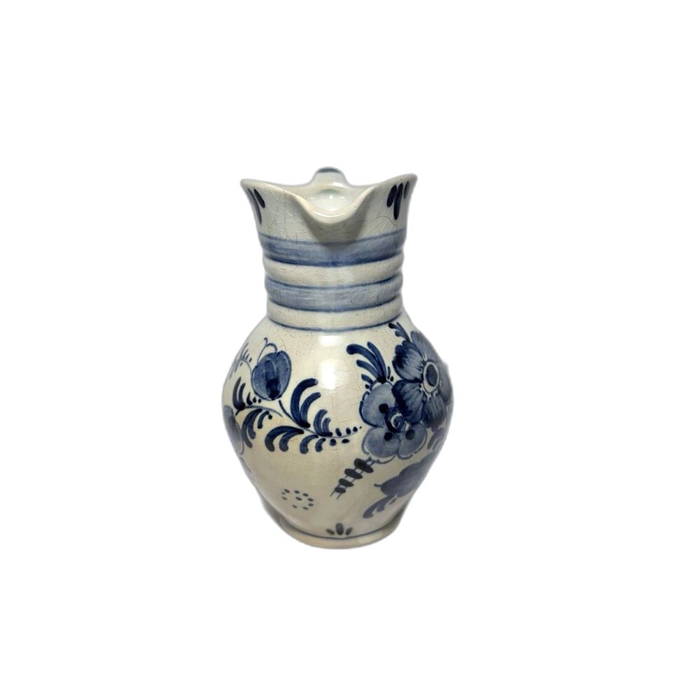 Vintage Royal Delft Blue Mini Pitcher Hand Painted Holland SIGNED 4.5” 4213 - Picture 3 of 7